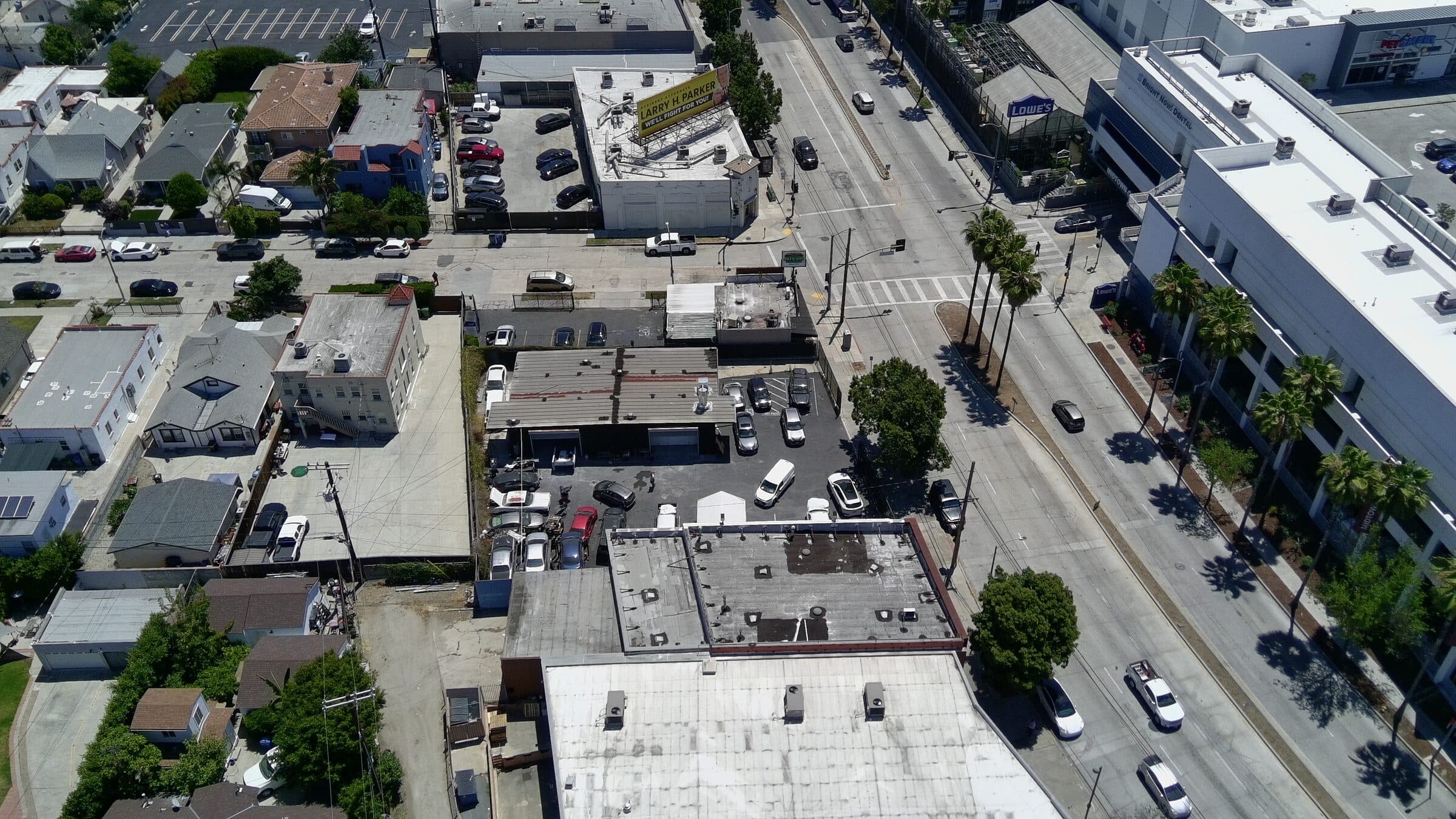 4605 W Pico Blvd — aerial view