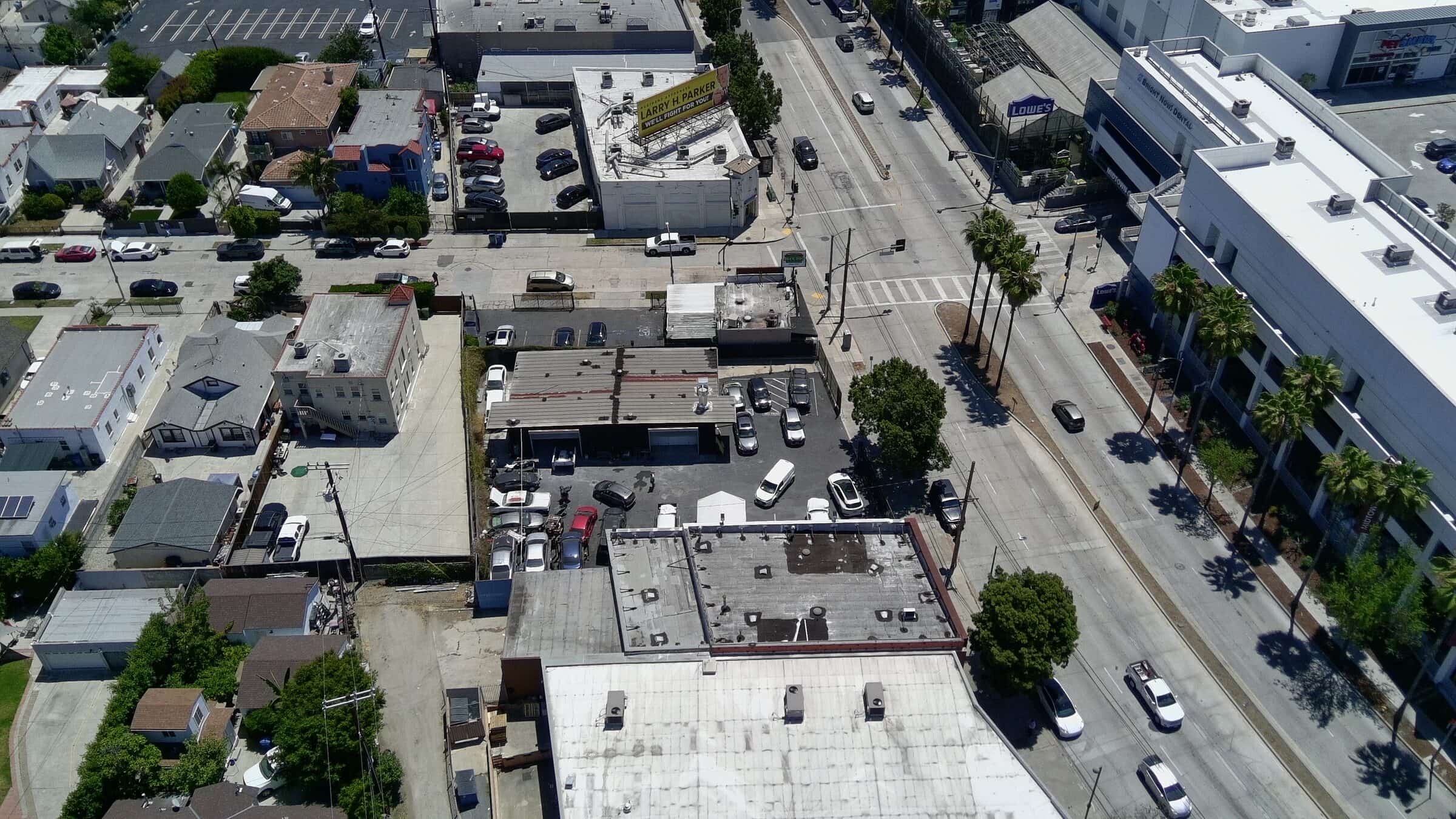 4605 W Pico Blvd — aerial view